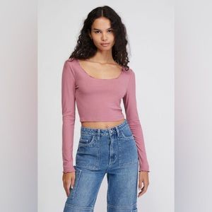 PacSun Pink Long-sleeve Top